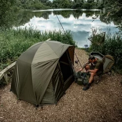 Trakker Tempest 100T Brolly, Skull Cap Wrap -Fishing Verkaufe trakker tempest brolly 100t skull cap wrap 11